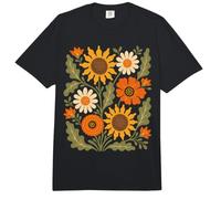 Flor Silvestre Retro Girasol Margarita Floral botánico Naturaleza Comfort Colors Adult Heavyweight T-Shirt