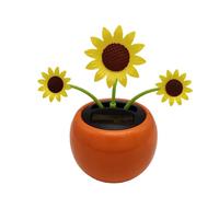 Flor Solar - Juguete de Baile de ABS | Figuras de Baile solares | Flores de Baile solares | Decoraciones solares para salpicadero de Coche, Oficina, Escritorio