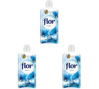 Flor - Suavizante para la Ropa Concentrado, Aroma Azul - 59 Dosis (Paquete de 3)