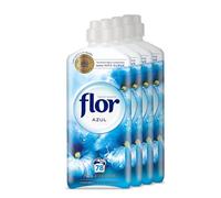 Flor - Suavizante para la ropa concentrado, aroma Azul, 78 dosis pack de 4, 1404ml x4