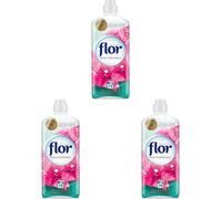 Flor - Suavizante para la ropa concentrado, aroma frescor mediterráneo - 78 dosis (Paquete de 3)