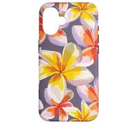 Flor Tropical Floral Hawaiana de Plumeria Carcasa para iPhone 16