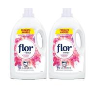 Flor Twist Frutos Rojos y Exóticos - Suavizante concentrado para la ropa con notas naturales - 344 lavados (2x 172 dosis)