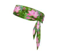 Flor y Capullo de Loto, Cinta para la Cabeza, Diadema Deportiva con Lazo, Cinta para el Sudor Multiusos para Hombres y Mujeres.
