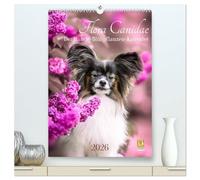 Flora Canidae - der Hunde-Blühpflanzen-Kalender (hochwertiger Premium Wandkalender 2026 DIN A2 hoch), Kunstdruck in Hochglanz: Hunde und blühende Pflanzen streicheln die Seel, sie machen glücklich!