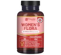 Flora Femenina 60 Cápsulas | Flora Íntima Femenina | 20 mil millones de UFC con 15000 mg de arándano rojo, vitamina C, fenogreco, clorella e inulina | Cultivos biológicos para la flora íntima femenina