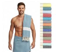Flora Furora Toallas Playa Grandes Pareja 100x200 cm - Algodón Reciclado - Toalla Playa Grande: Mujer + Hombre Fouta Playa, Playa Accesorios Beach Towel, Esterilla Playa, Pareos Playa Grandes