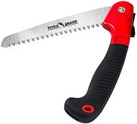 FLORA GUARD Serrucho de poda, hoja de sierra SK5 endurecida de 195 mm, sierra de mano con mango suave de TPR y cierre de seguridad, sierra plegable para jardín o corte de árboles, camping