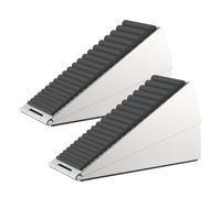 FlORA GUARD - Tope de puerta grande ajustable con resorte - Tope de puerta alto resistente para parte inferior de puerta, tope de puerta de 3 pulgadas de acero inoxidable y goma, hecho para cualquier
