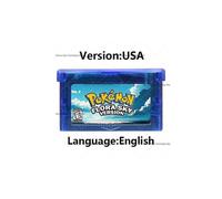 (Flora Sky USA)GBA Game Cartridge 32 Bit Video Game Console Card Pokemon Series Emerald Seaglass Rouge Emerald Imperium Dark Violet