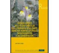 flora vascular de la provinciaa de alicante: nomenclatura biogeo grafi