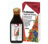 Floradix 500ml - Complemento Alimenticio con Hierro y Vitaminas - Glucanato Ferroso