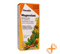 Floradix Magnesio 250ML Líquido Comida Suplemento para Músculo Función Salud