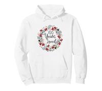 Floral 100 Years Loved 100th Birthday 100 Year Old Men Women Sudadera con Capucha