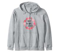 Floral 102 Years Loved Women 102 Years Old Cool 101th B-Day Sudadera con Capucha