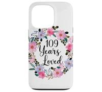 Floral 109 Year Old 109th Birthday Men Women 109 Years Loved Carcasa para iPhone 13 Pro