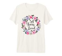 Floral 54 Year Old 54th Birthday Men Women 54 Years Loved Camiseta Premium