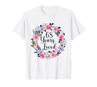 Floral 68 Year Old 68th Birthday Men Women 68 Years Loved Camiseta