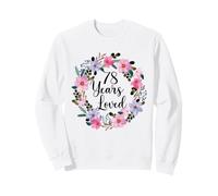 Floral 78 Year Old 78th Birthday Men Women 78 Years Loved Sudadera