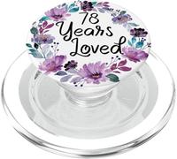 Floral 78 Years Old 78th Birthday Women's 78 Years Loved PopSockets PopGrip para MagSafe