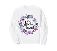Floral 78 Years Old 78th Birthday Women's 78 Years Loved Sudadera