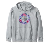 Floral 80 Year Old 80th Birthday Women Funny 80 Year Loved Sudadera con Capucha