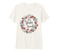 Floral 85 Years Loved 85th Birthday 85 Year Old Men Women Camiseta Premium