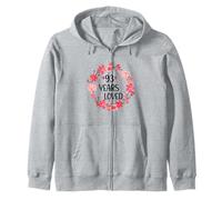 Floral 93 Years Loved Women 93 Years Old Cool 93th Birthday Sudadera con Capucha