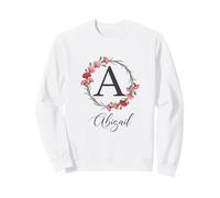 Floral Abigail Nombre Flores Nombre Personalizado Abigail Sudadera