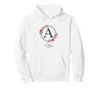 Floral Alice Nombre Flores Nombre Personalizado Alice Sudadera con Capucha
