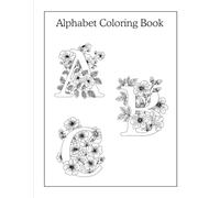 Floral Alphabet Coloring Book