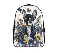 floral animal mochilas impreso 2 compartimento alta capacidad perro chihuahua informal grande mochila impreso en 3d mochilas-16,para chicos y chicas safari de senderismo