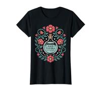 Floral Aqua Tofana Apothecary Poison, Divertida Feminista Camiseta