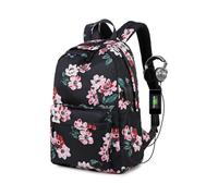 Floral Backpack Lady Retro Style School Backpack Lady School Bag
