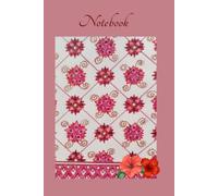 Floral Batik Pattern Notebook: Cute Pink Hibiscus Flower Journal: Pretty Traditional Asian Floral Mandala Design Notebook for Women, Girls, and ... Composition Book, and Creative Writing Gift