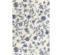 Floral blue Notebook: Pretty Botanical Flower Design | 100 Pages | 6x9 Inch Soft Matte Cover | Perfect Gift for Women & Girls
