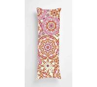 Floral Body Pillow Case Cover 50x135cm, Long Backrest Cushion Pillow Protector with Zipper, Decorative Bedding Pillowcase, Soft Body Pillow Cover for Couch Bedroom Dots Lines