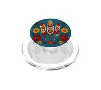 Floral Boho Plumas Motivos Folk Ornamental Tribal Western PopSockets PopGrip para MagSafe