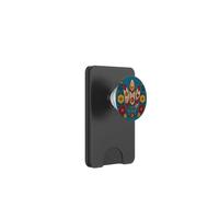 Floral Boho Plumas Motivos Folk Ornamental Tribal Western PopSockets PopWallet para MagSafe