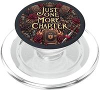 Floral Bookish Romantasy Just One More Chapter Reader PopSockets PopGrip para MagSafe