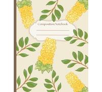 Floral Botanical Composition Notebook: Floral pattern wide ruled notebook for work | kawaii flower school supplies | composition journal aesthetic ... Teen, Girls, Women, School, Office, College