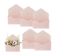 Floral Boxes For Arrangements - Folding Paper Bouquet Wrapping Bags | 5 Piece Florist Envelope Flower Boxes For Women Friends Lover | Birthday Valentine Festival Party DIY Gift Packing