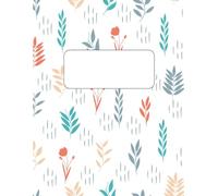 Floral Breeze Aesthetic Cover 6" x 9" Softcover Ruled Notebook - 120 Lined Pages for Journaling and Everyday Use