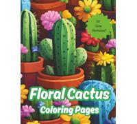 Floral Cactus Coloring Pages