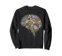 Floral Cerebro Anatomía Abstracto Naturaleza Arte Sudadera