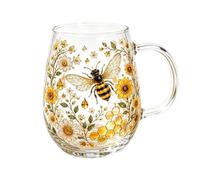 Floral Coffee Mugs | Decorative Vintage Hummingbird Wildflower Drinkware