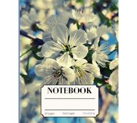 Floral Composition Notebook: Botanical Illustration / Pretty Notebook for Women, Girls, Students and Adults / Spring, Floral Journal 7.5 x 9.25 Colorful lined paper