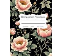 Floral Composition Notebook for Students - College Ruled | School & College Notes | Vintage Botanical Cover | Ideal Gift for Learners | 8.5 x 11 inches