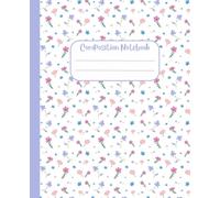 Floral Composition Notebook: Pretty Lavender Pastel Wildflower Aesthetic Journal for School, College, Office & Everyday Writing | College Ruled | 7.5 x 9.25 | 110 Pages