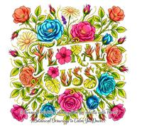 Floral Cuss: A Sweary Profanity Coloring Book for Adults with Floral Botanical Drawings to Calm You Down: Reduce Anxiety & Stress - A Funny and Snarky Gag Gift for Stressed and Busy Moms